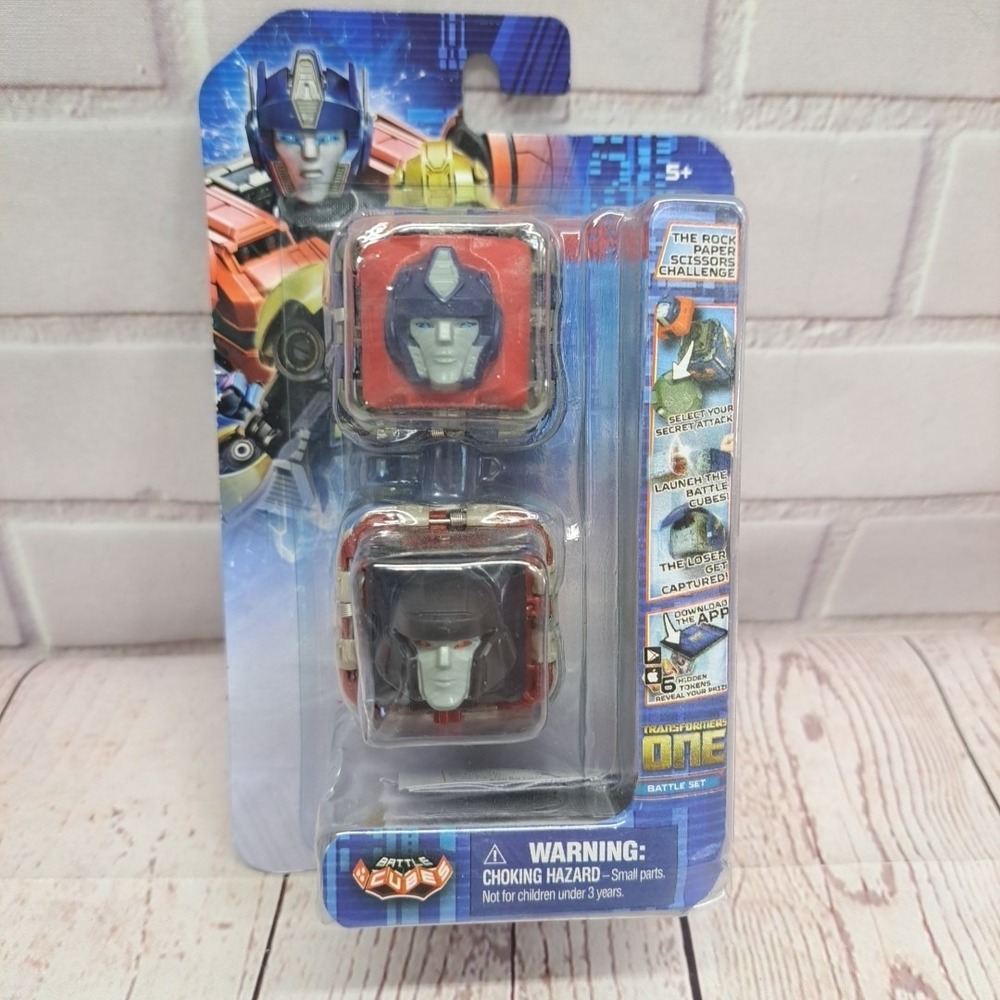 Transformers ONE Battle Cubes Battle Set Optimus Prime VS Megatron - New Sealed